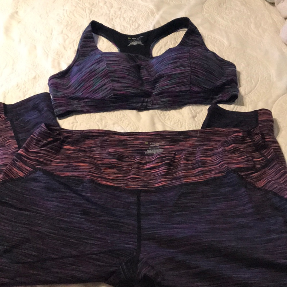 Leggings and matching sports bra